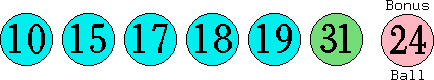 10 15 17 18 19 31 (24)