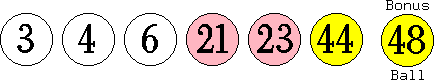 03 04 06 21 23 44 (48)