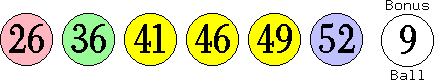 26 36 41 46 49 52 (09)