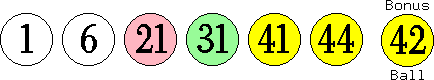 01 06 21 31 41 44 (42)