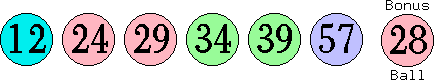 12 24 29 34 39 57 (28)
