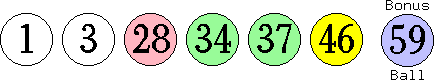 01 03 28 34 37 46 (59)