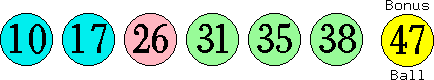 10 17 26 31 35 38 (47)