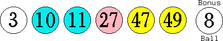 03 10 11 27 47 49 (08)