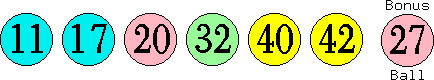 11 17 20 32 40 42 (27)