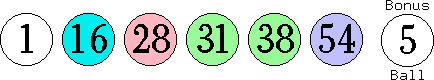 01 16 28 31 38 54 (05)