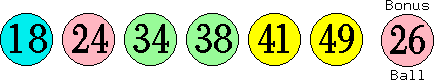 18 24 34 38 41 49 (26)