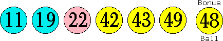 11 19 22 42 43 49 (48)