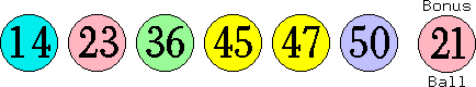 14 23 36 45 47 50 (21)
