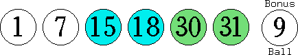 01 07 15 18 30 31 (09)