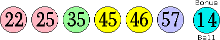 22 25 35 45 46 57 (14)