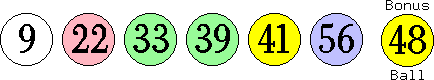 09 22 33 39 41 56 (48)