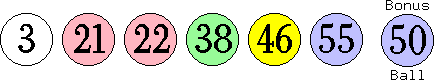 03 21 22 38 46 55 (50)