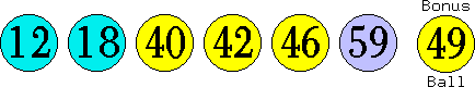 12 18 40 42 46 59 (49)