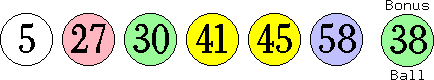 05 27 30 41 45 58 (38)