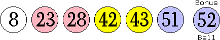 08 23 28 42 43 51 (52)