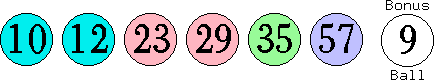 10 12 23 29 35 57 (09)