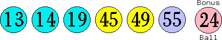 13 14 19 45 49 55 (24)