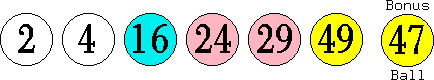 02 04 16 24 29 49 (47)