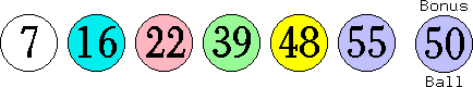 07 16 22 39 48 55 (50)