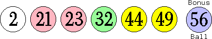 02 21 23 32 44 49 (56)