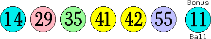 14 29 35 41 42 55 (11)