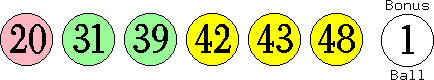20 31 39 42 43 48 (01)