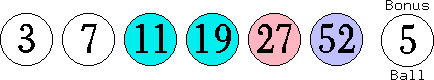 03 07 11 19 27 52 (05)