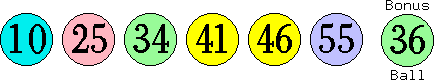 10 25 34 41 46 55 (36)