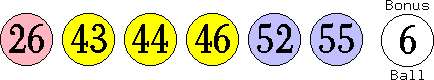 26 43 44 46 52 55 (06)