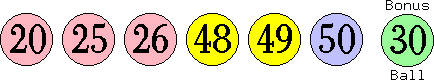 20 25 26 48 49 50 (30)