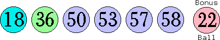 18 36 50 53 57 58 (22)