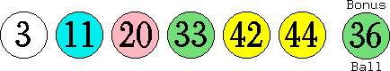 03 11 20 33 42 44 (36)