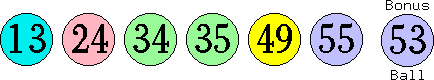 13 24 34 35 49 55 (53)