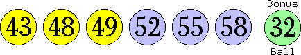 43 48 49 52 55 58 (32)
