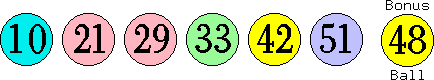 10 21 29 33 42 51 (48)
