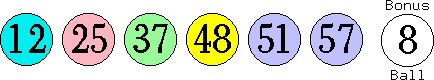 12 25 37 48 51 57 (08)