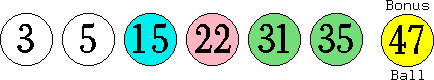 03 05 15 22 31 35 (47)