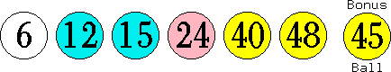 06 12 15 24 40 48 (45)