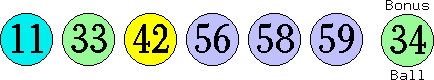 11 33 42 56 58 59 (34)