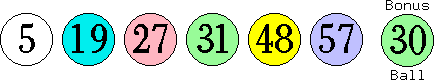 05 19 27 31 48 57 (30)