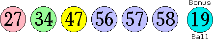 27 34 47 56 57 58 (19)