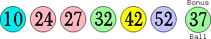 10 24 27 32 42 52 (37)