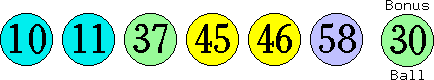 10 11 37 45 46 58 (30)