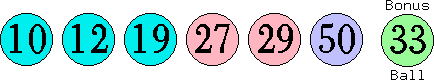 10 12 19 27 29 50 (33)