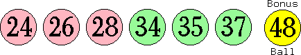 24 26 28 34 35 37 (48)