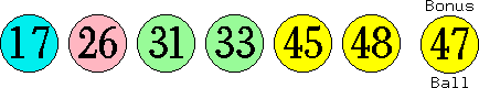 17 26 31 33 45 48 (47)