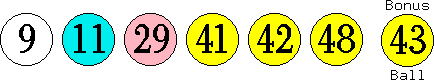 09 11 29 41 42 48 (43)