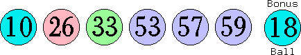 10 26 33 53 57 59 (18)