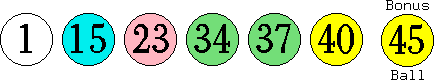 01 15 23 34 37 40 (45)